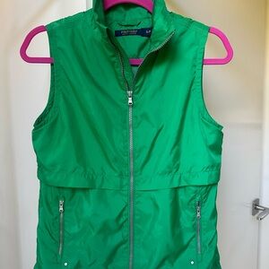 Green Polo Golf Zip-Up Vest Size Small